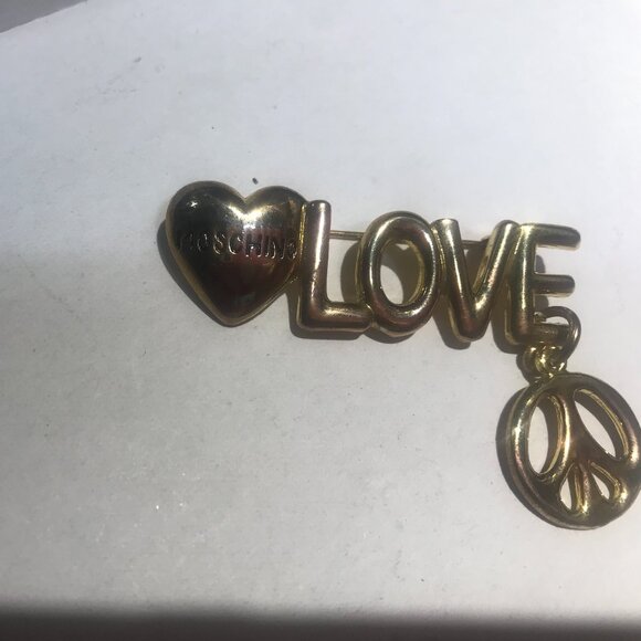 A designer pin. Brass. Vintage 1990's - Picture 4 of 5